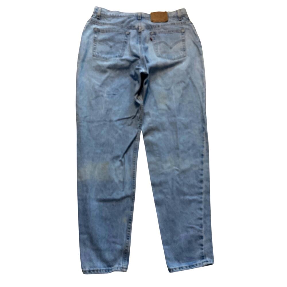 Vintage Levi's 550 Womens 18W Med Light Wash Relaxed Tapered Leg Jeans USA 1997
